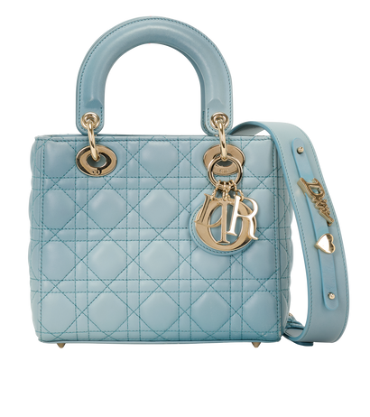 Small Lady Dior My ABCDior, &pound;1,950, Handbags, Blue, Leather, Front view